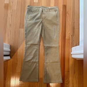 American Eagle kick boot stretch khakis
